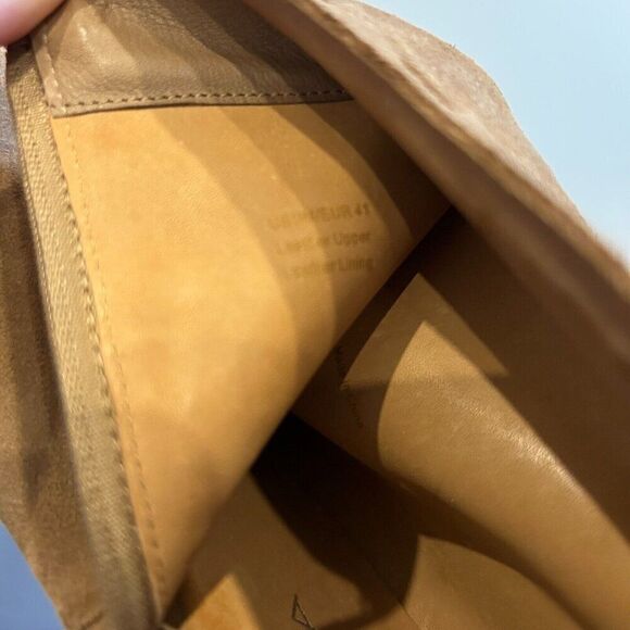 VIA SPIGA Short Tan Bootie with Heel Real Leather/Suede Upper and Lining 9M - Picture 8 of 8